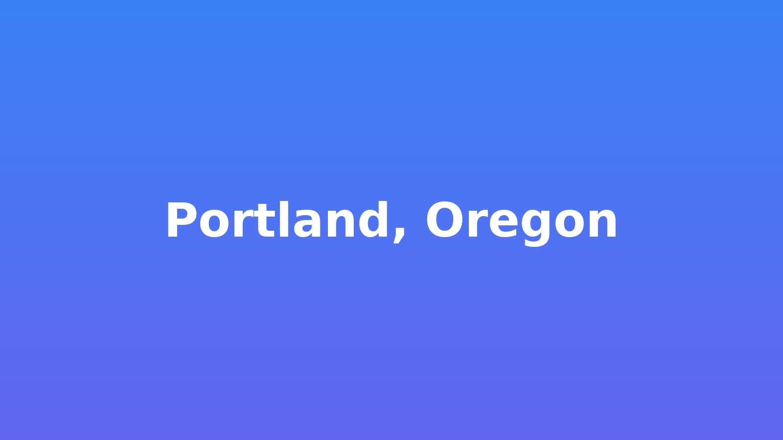 Portland, Oregon