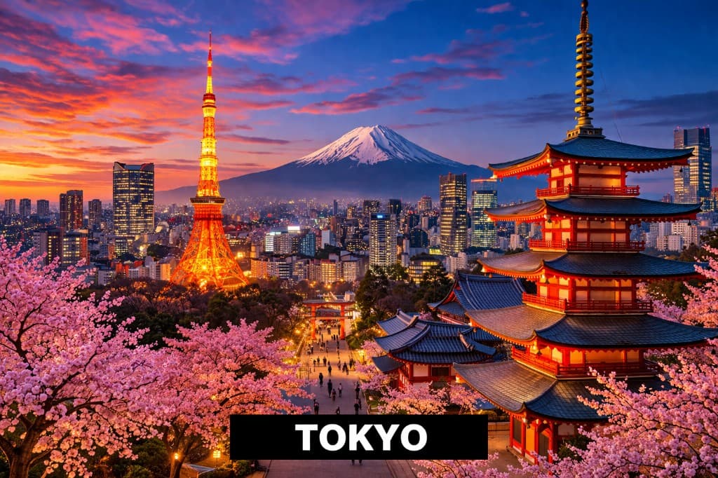 Tokyo, Japan travel destination - Neon neighborhoods, world-class food, temples, and day trips to mountains or the coast.