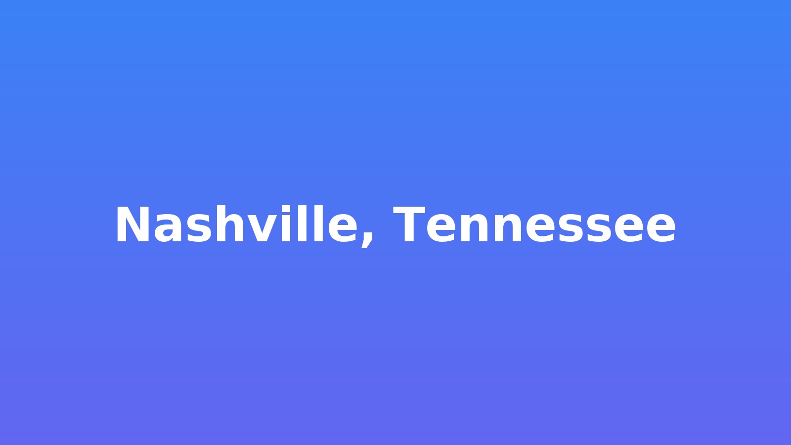Nashville, Tennessee