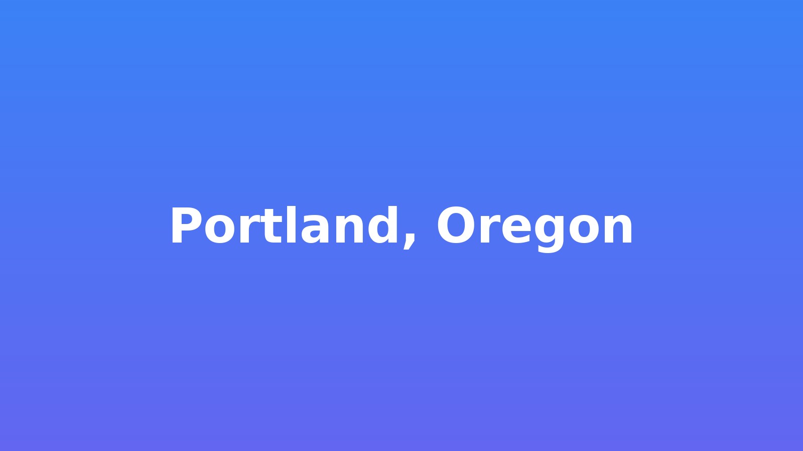 Portland, Oregon