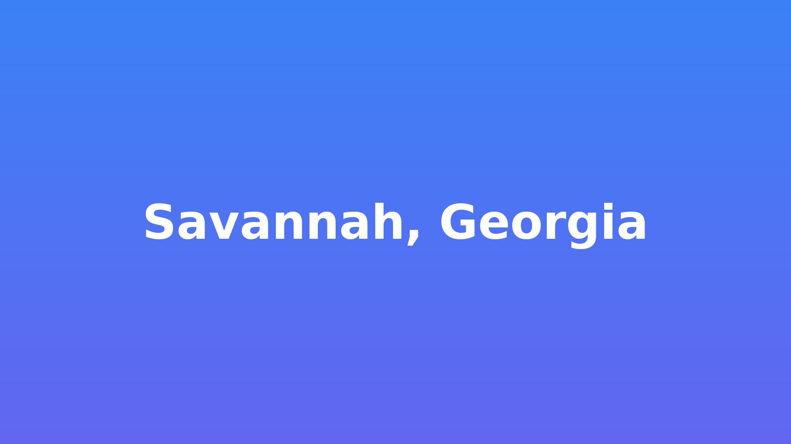 Savannah, Georgia